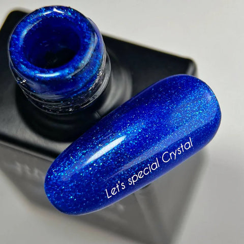 NAILSOFTHEDAY Let’s Special Crystal Azul Profundo con Brillo