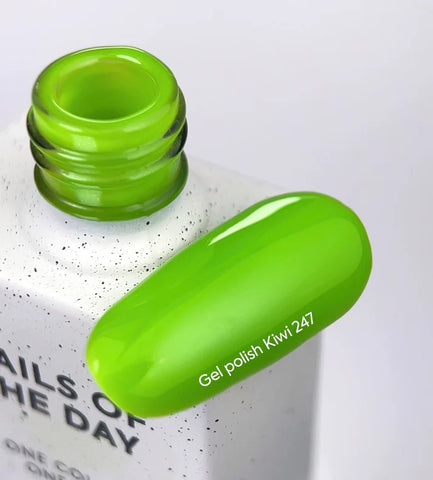 NAILSOFTHEDAY Gel Polish Kiwi-247 -Verde Neón 10 ml