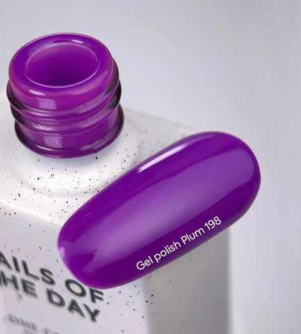 NAILSOFTHEDAY Gel Polish Plum-198-Ciruela Violeta 10 ml