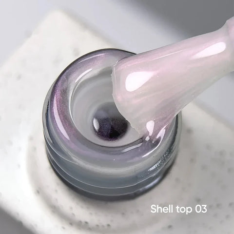 NAILSOFTHEDAY Shell Top 03 Perlado Con Efecto Rosa