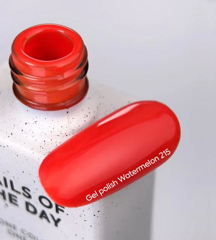 NAILSOFTHEDAY Gel Polish Watermelon-215 Rojo Coral Intenso 10 ml