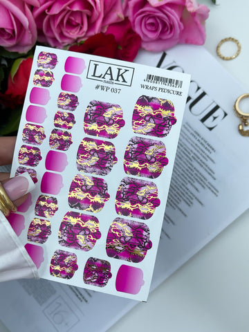 LAK Wraps para Pedicura 037